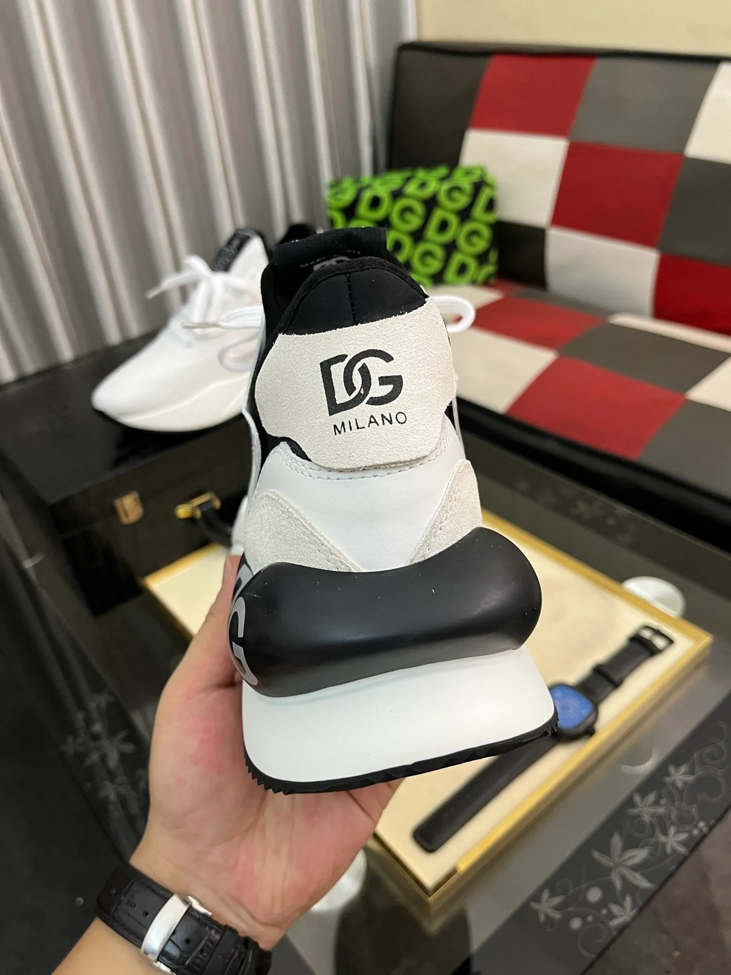 Men's shoes 💰540⌚️⌚️【DG～】Couple casual shoes 2025z cabinet simultaneous sale 🔶Size: 35-46#️⃣The upper is made of multi-material splicing ➕Mesh lining, comfortable and breathable, sole: original comfortable and wear-resistant outsole, ⚠️The real thing📱Photographed🎬The real thing is better📢📢📢
